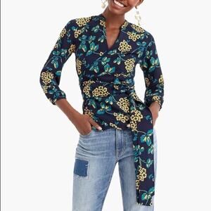 J. Crew Floral Drapey Crepe Wrap.